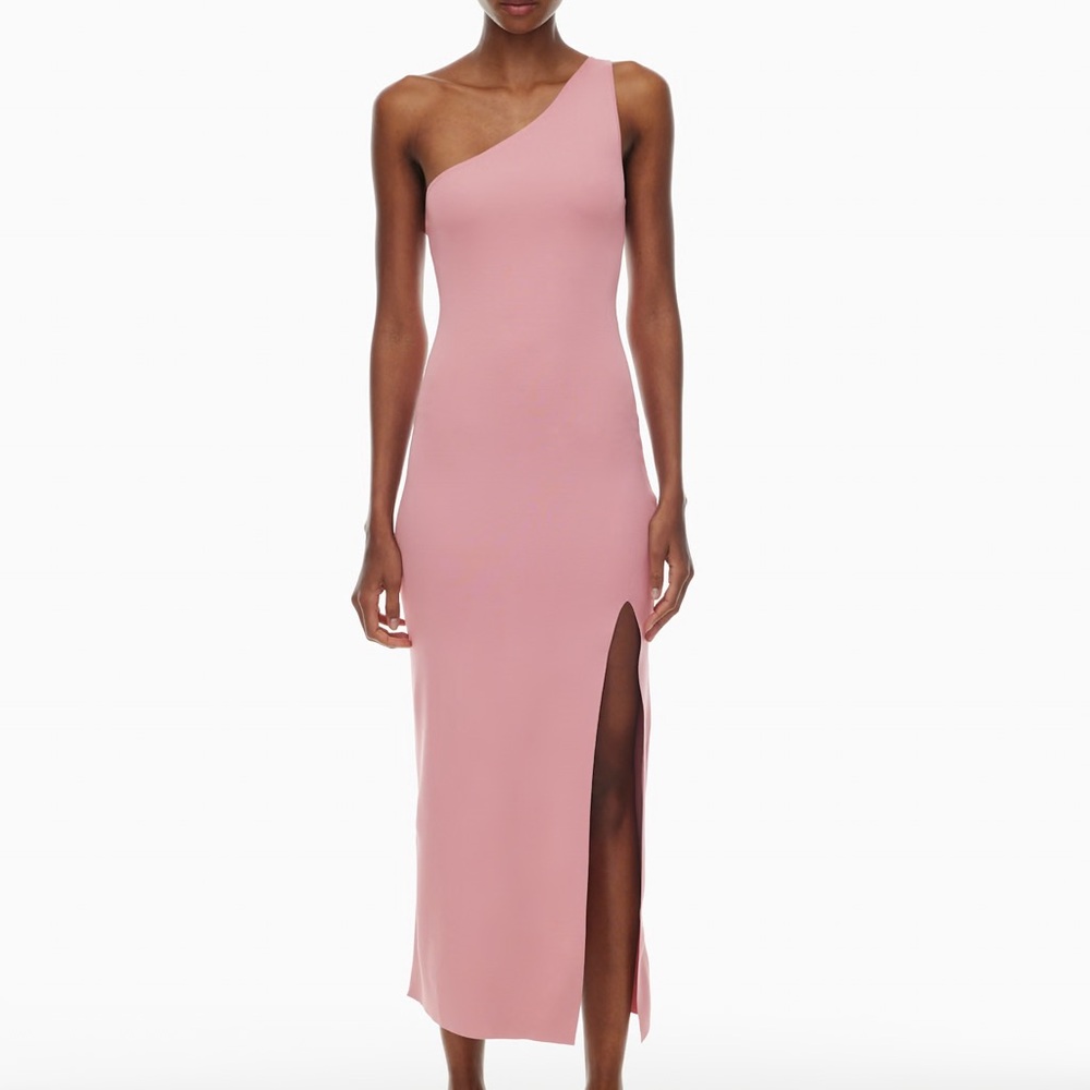 Aritzia One-Shoulder Pink Dress
